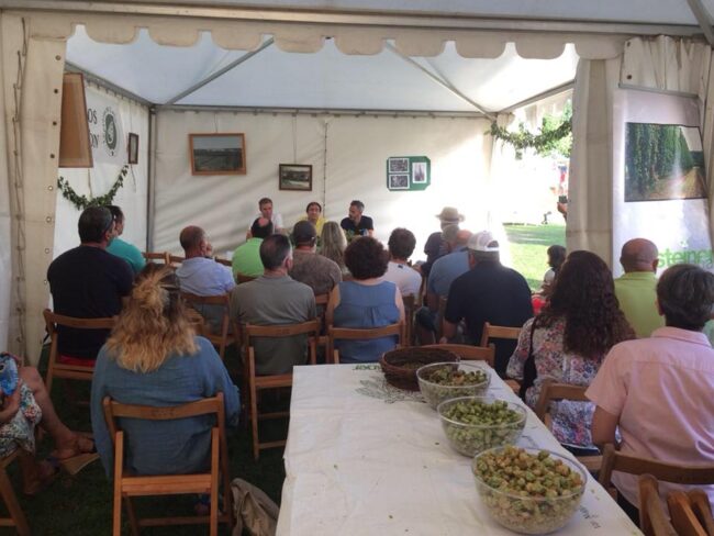 mesa redonda cultivo lúpulo